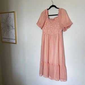 Lauren Conrad pinky orange dress